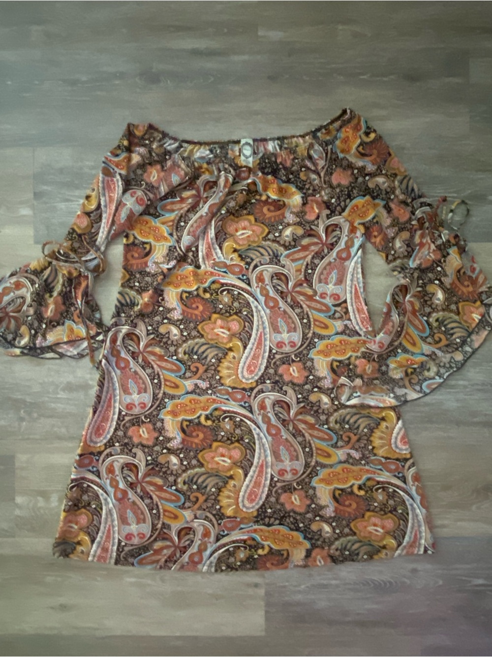 Honeyme Paisley Off-Shoulder dress S
